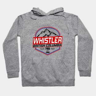 Ski Whistler B.C Canada Skiing and Mountain Biking Paradise Hoodie